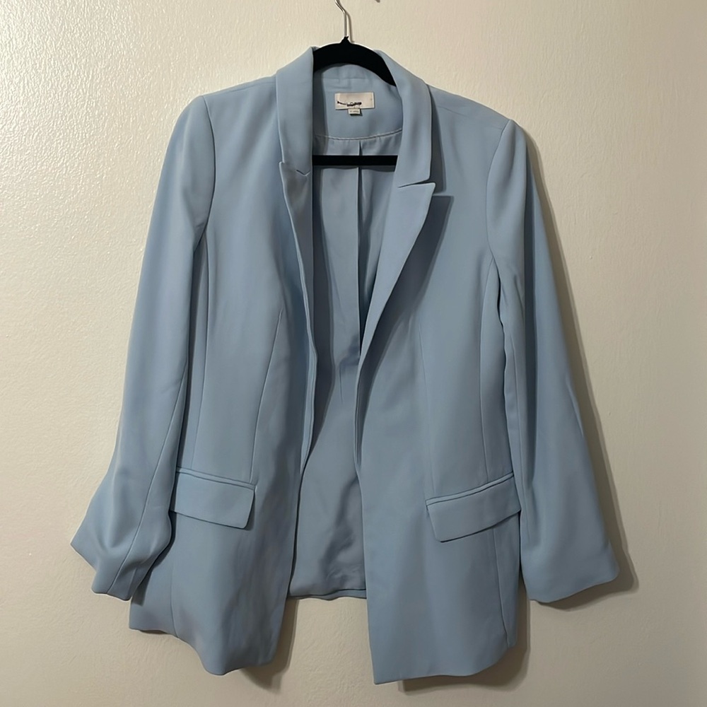 LOFT Light Blue Long Blazer Size 10